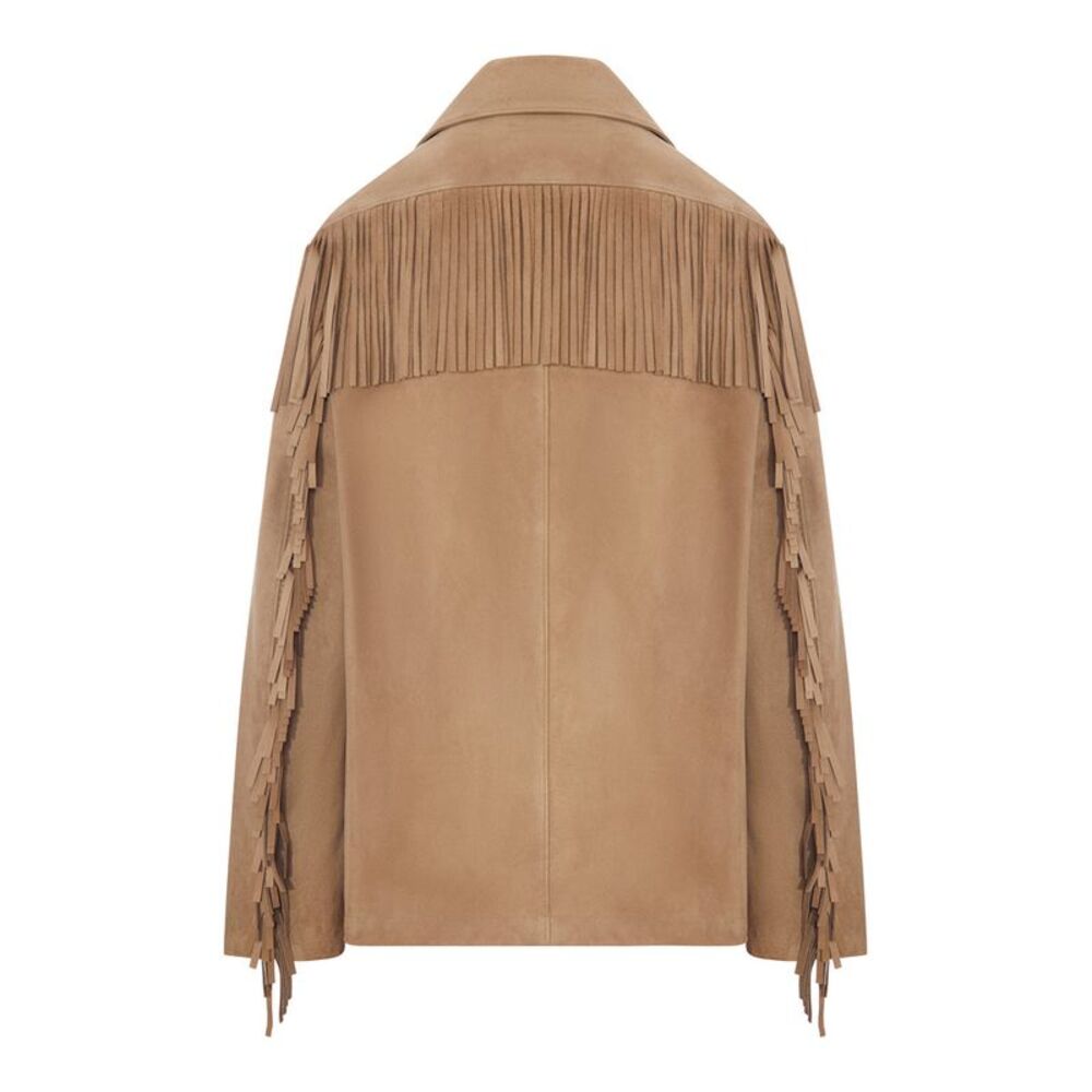 Ralph Lauren Women Western Suede Jacket With Fringes - Picture 2 of 2
